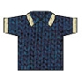 Navy  Stone cuello rayado